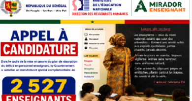 Déficit d’enseignants: Le ministère de l’éducation lance un recrutement spécial de 2527 éléments Déficit d’enseignants: Le ministère de l’éducation lance un recrutement spécial de 2527 éléments
